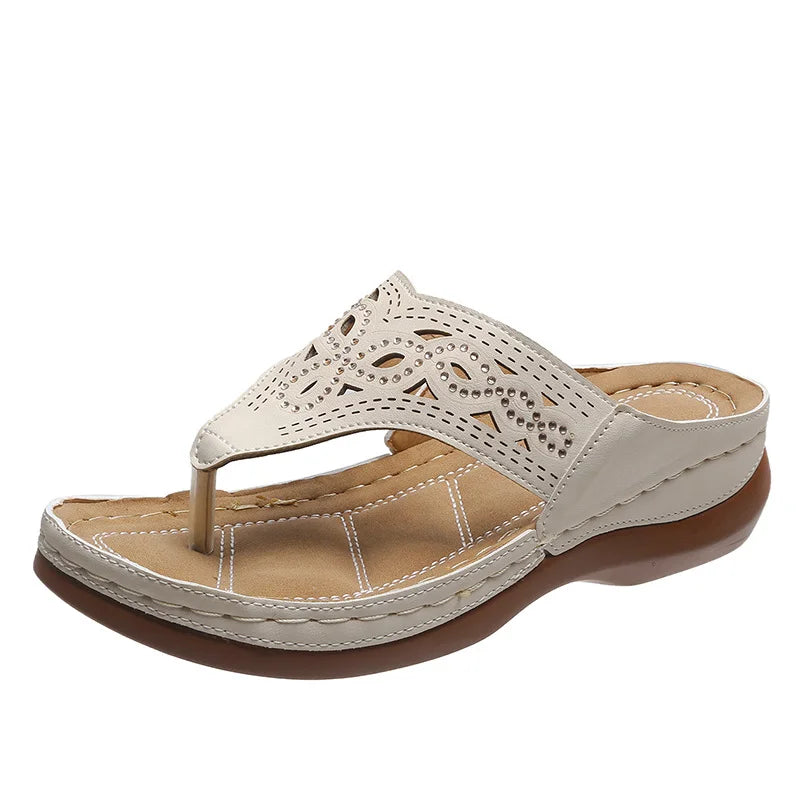 Verschillende kleuren orthopedische teenslippers voor dames, comfortabel en slijtvast