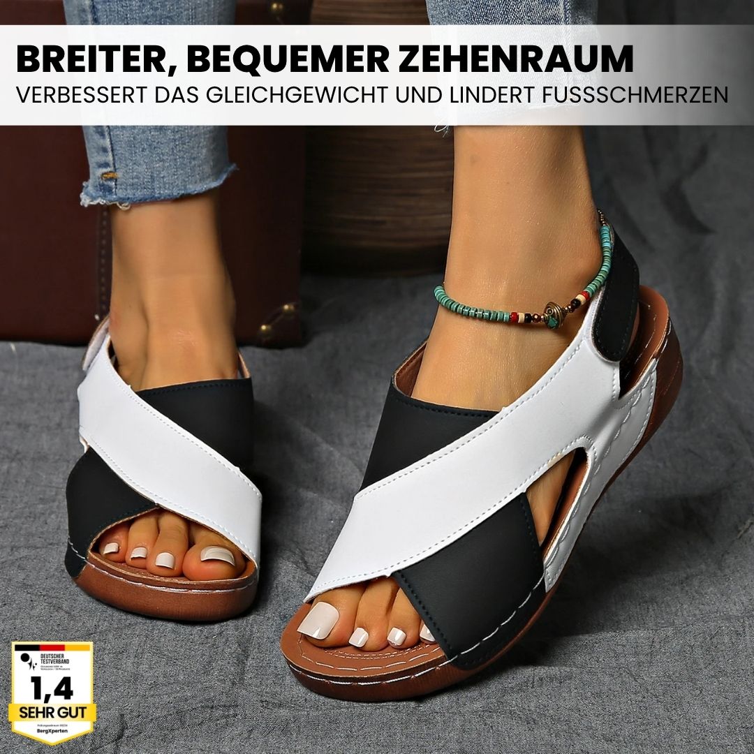 Dames sandalen in het blauw, die ergonomie en antislip eigenschappen combineren voor optimale comfort.