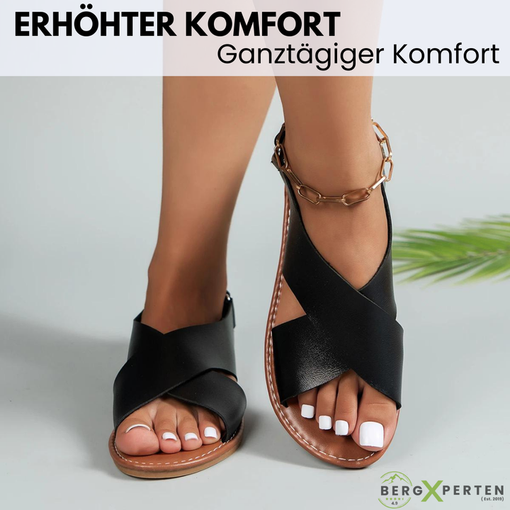 Bruine ergonomische sandalen, met duurzaam en geurloos materiaal, perfect voor een gezonde voetpositie.