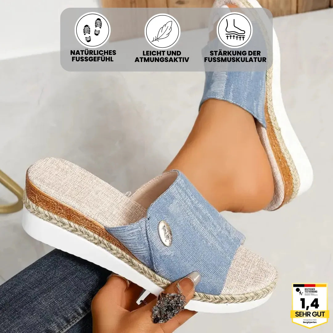 Ergonomische dames sandalen voor comfort in zwart, beige, lichtblauw