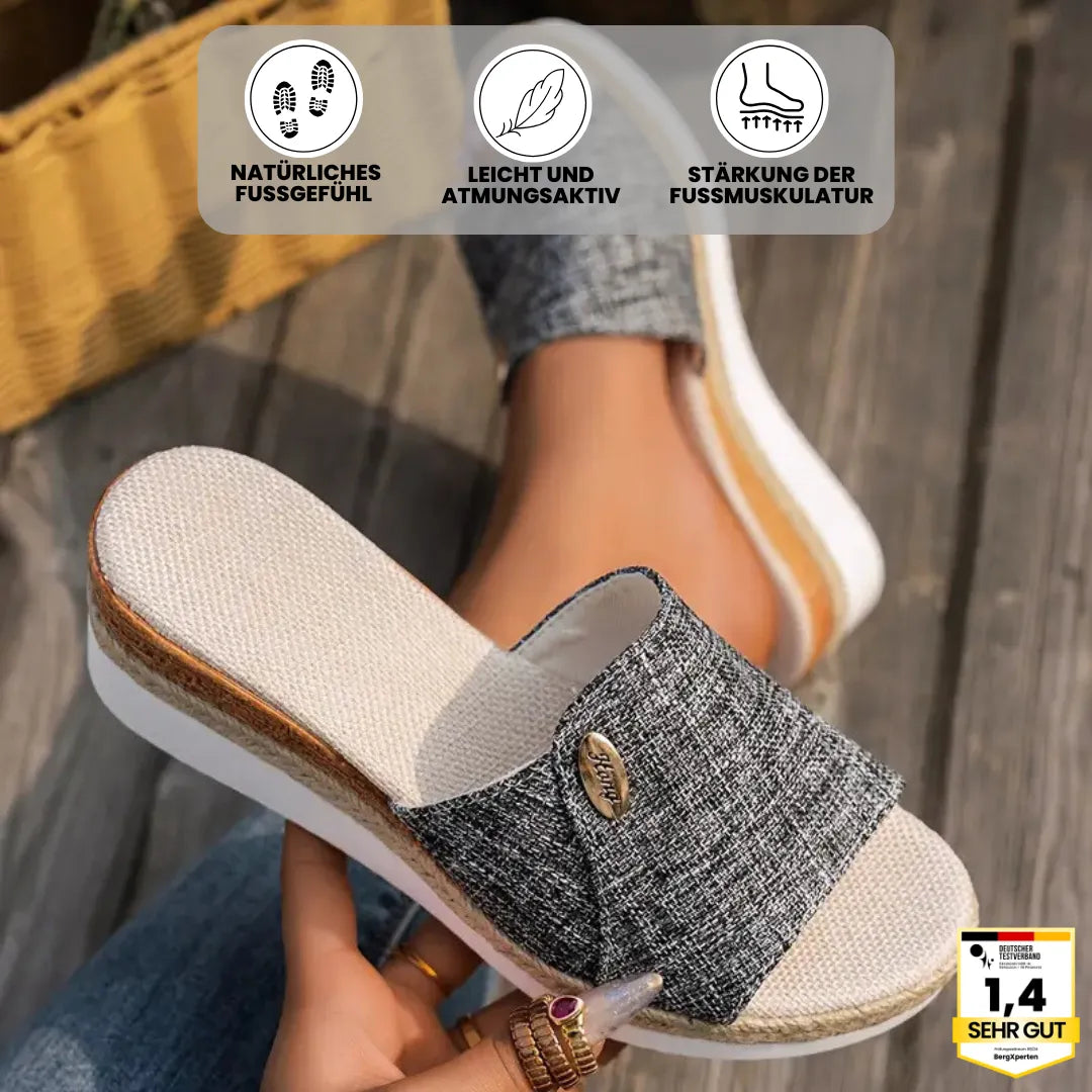 Ergonomische dames sandalen voor comfort in zwart, beige, lichtblauw