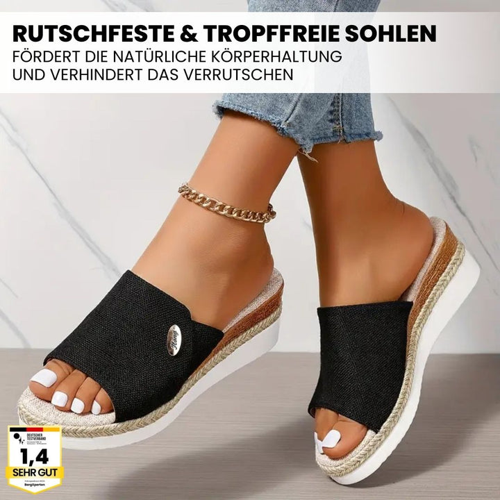 Ergonomische dames sandalen voor comfort in zwart, beige, lichtblauw