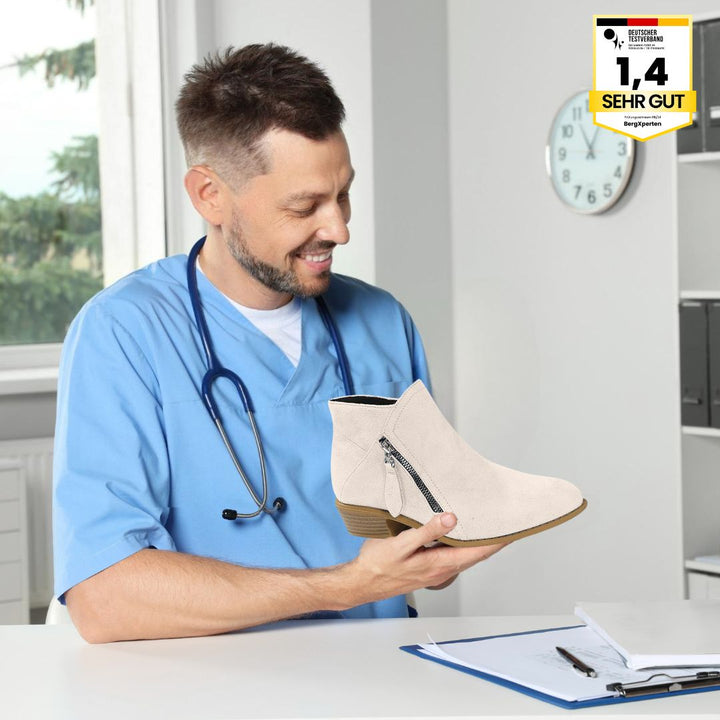 Ergonomische damesenkellaarsjes, ademend, met antislipzool en ruime teebox voor maximaal comfort.
