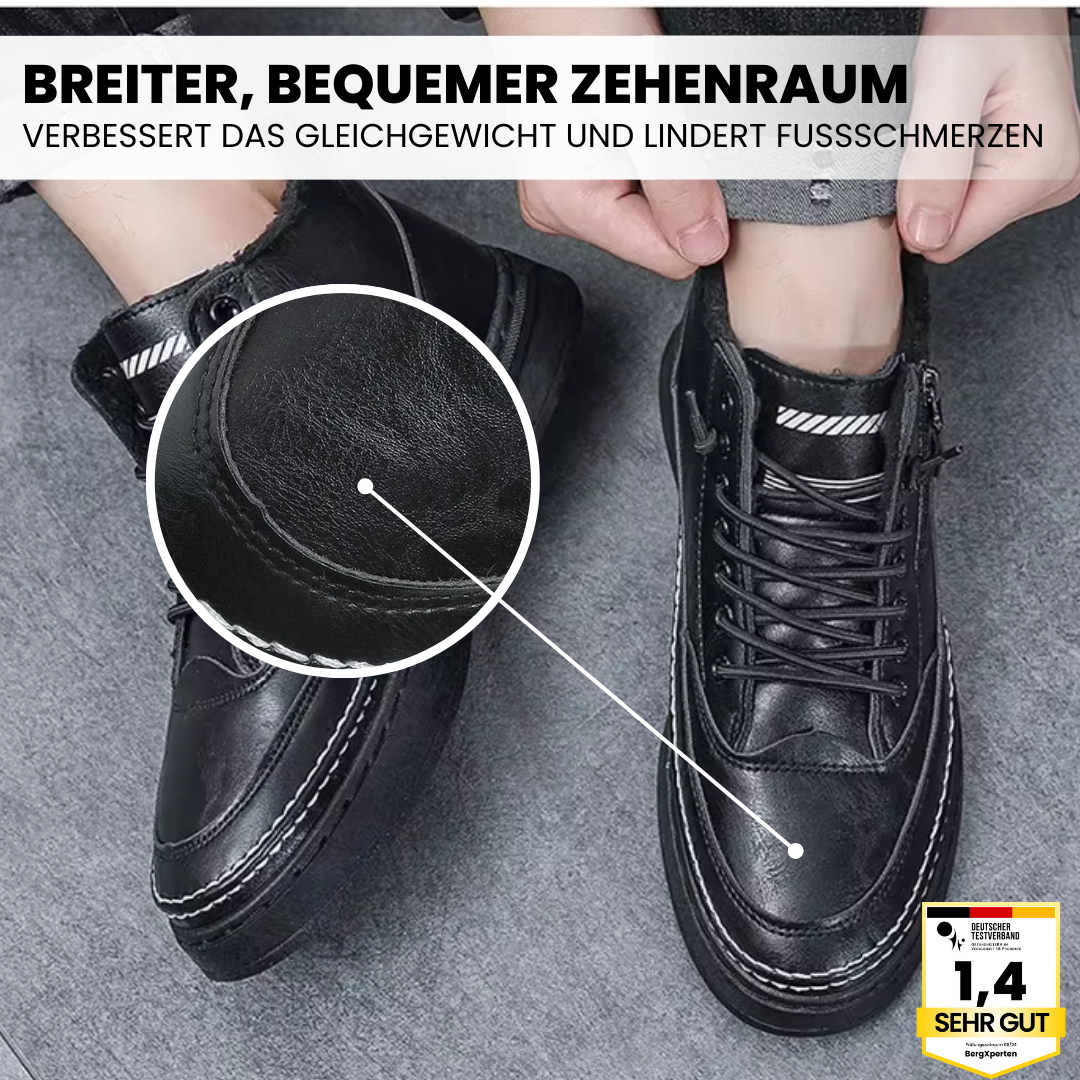 Dames thermoschoenen in het zwart, veilig en stabiel dankzij antislipzool.