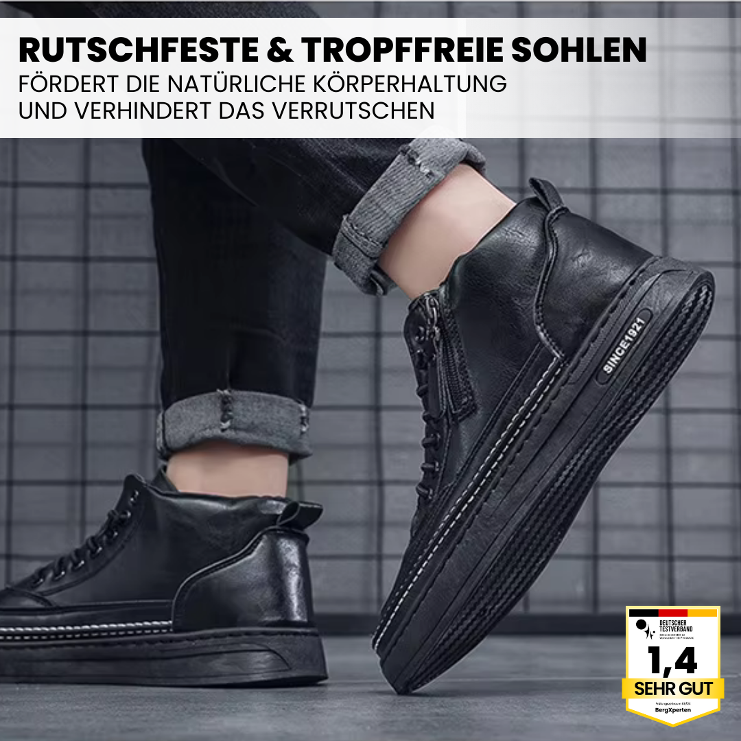 Dames thermoschoenen in het zwart, goedgekeurd door orthopedisten voor een gezonde loop.