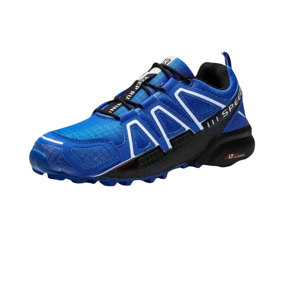 Ergonomische trekking- en wandelschoenen voor dames, bruin met antislipzool en ademend materiaal.