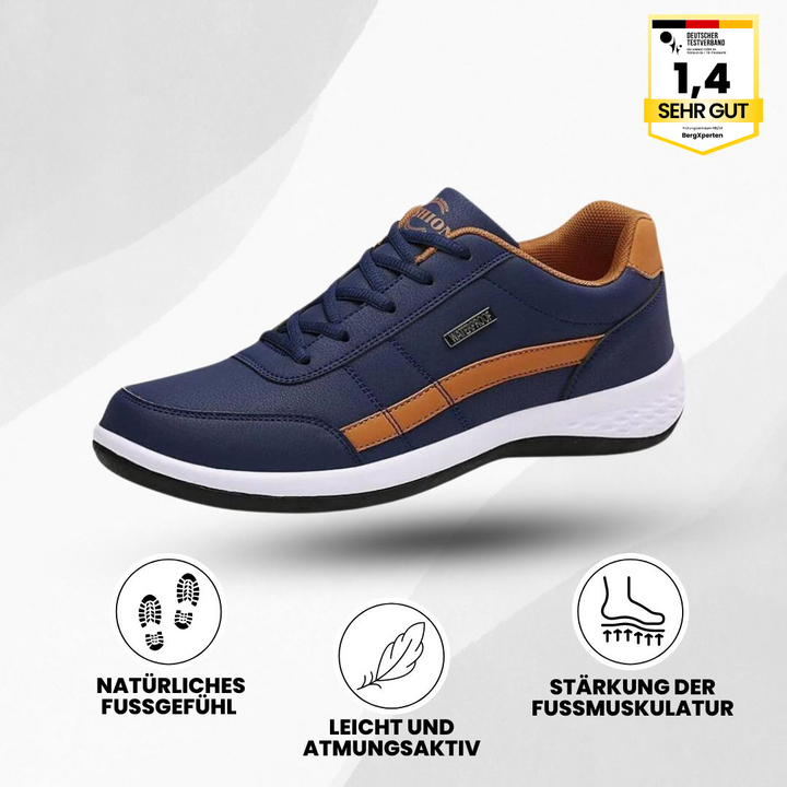 Ergonomische unisex comfortschoenen, blauw-wit, met ademend ontwerp en ultralichte zool voor zowel dames als heren.