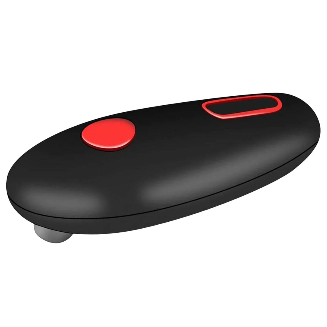 Ergonomische automatische blikopener met één-knop bediening, handig, werkt op batterijen voor veilig gebruik in de keuken