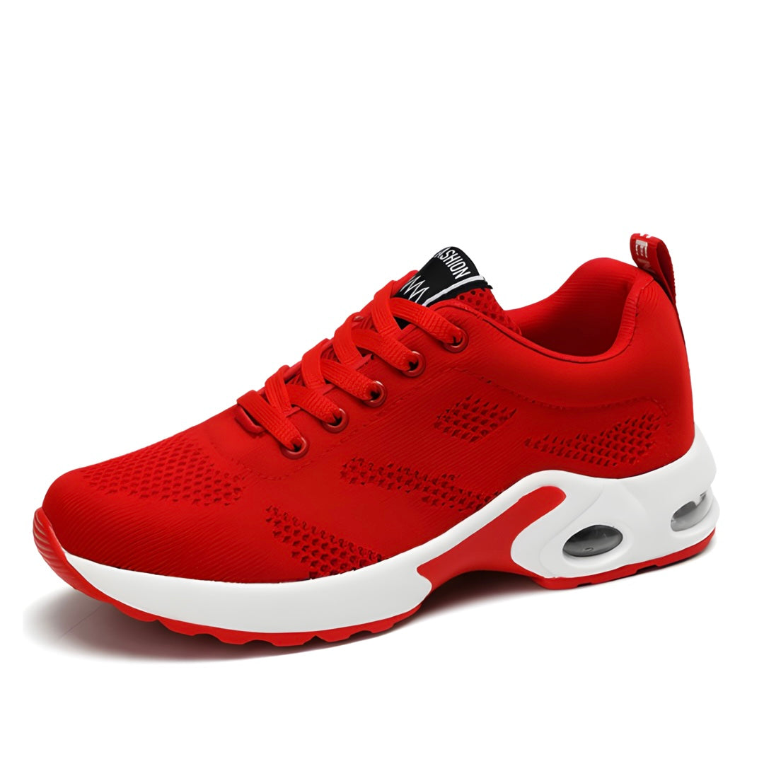 Ergonomischer Damen-Schuh AeroSole in Schwarz, lindert Schmerzen, bietet Komfort, atmungsaktiv und rutschfest.