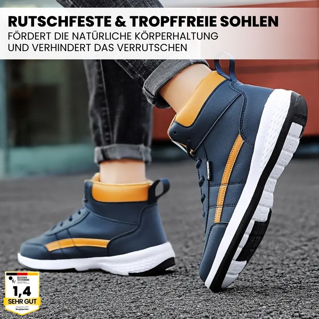 Dames- of heren ergonomische schoen in een professionele werkomgeving.