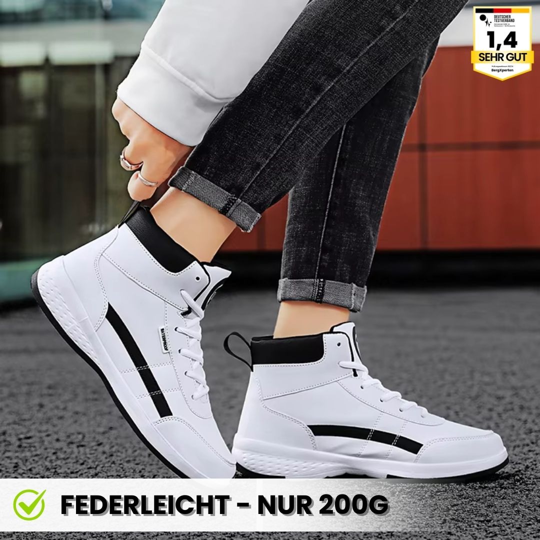 Breed teen gebied van de Orthox werkschoen voor extra comfort.