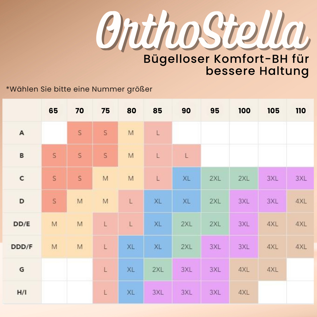 OrthoStella comfort bh, ergonomisch en beugelloos, verbetert de houding, biedt comfort en ondersteuning.