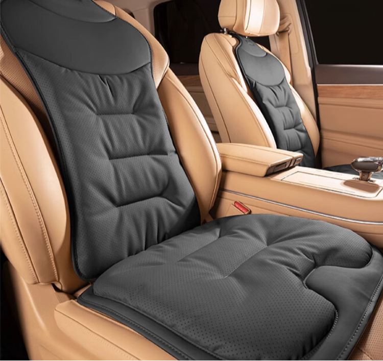 Ergonomisch autokussen, gestroomlijnd, ondersteunend, ademend, perfecte aanpassing voor rugcomfort en een gezonde houding.