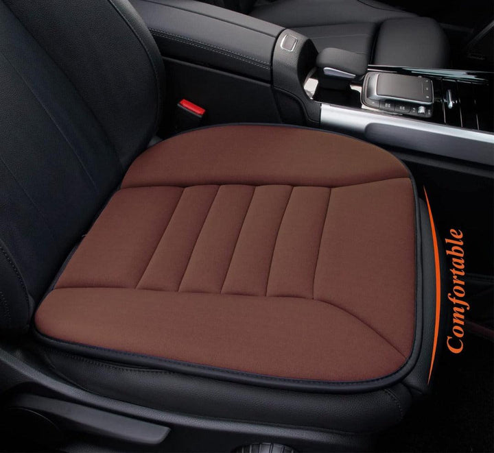 Ergonomisch bruin Memory Foam autostoelkussen van ademende stof voor optimaal comfort in de auto