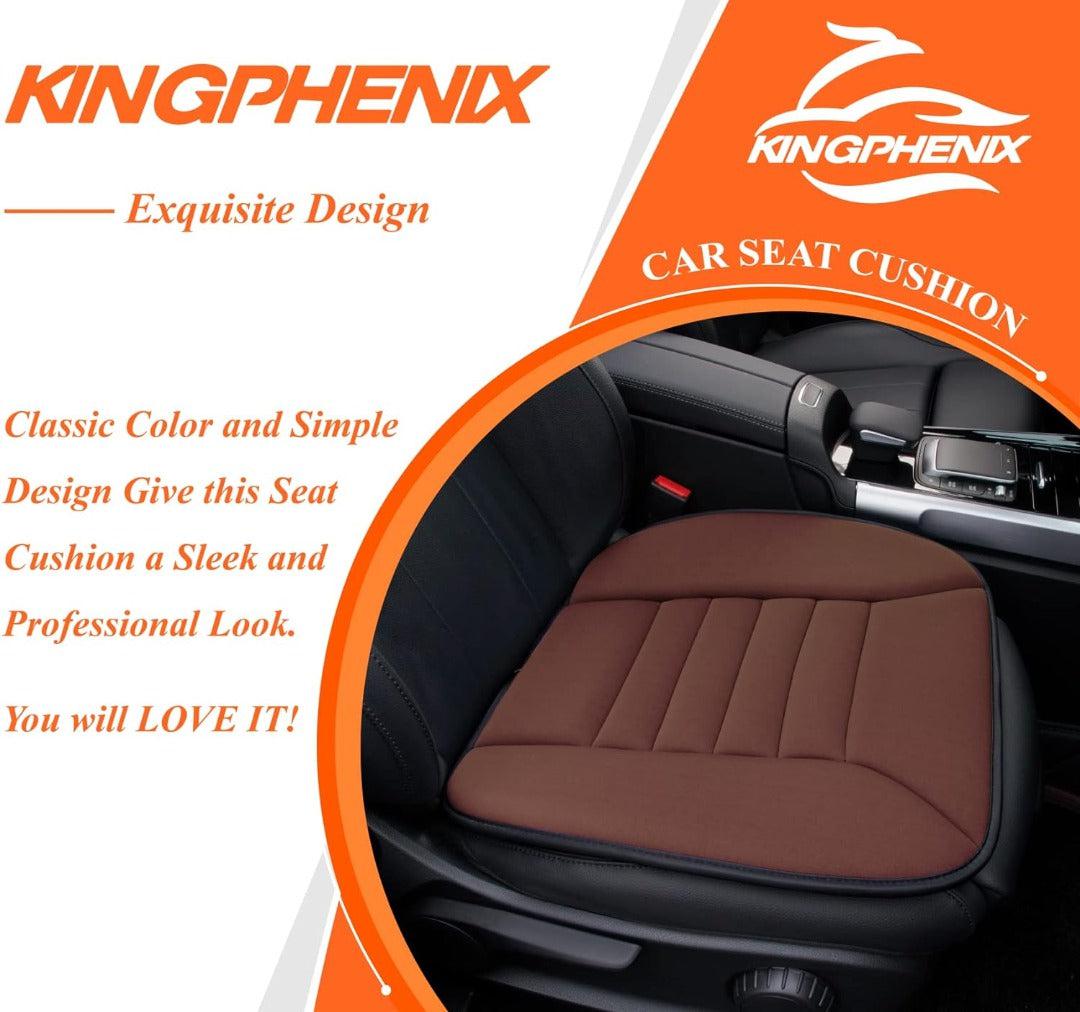 Ergonomisch bruin Memory Foam autostoelkussen van ademende stof voor optimaal comfort in de auto