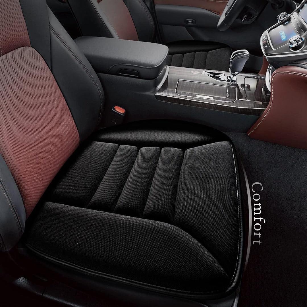Ergonomisch zwart Memory Foam autostoelkussen van ademende stof voor optimaal comfort in de auto