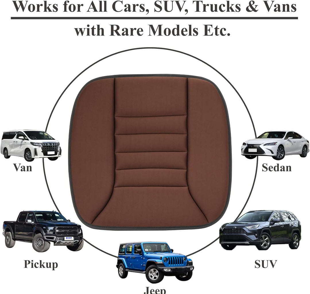 Ergonomisch grijs Memory Foam autostoelkussen van ademende stof voor optimaal comfort in de auto