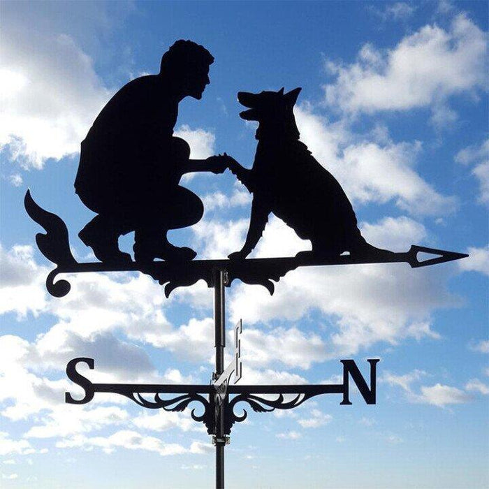 Mooie Vintoro windwijzer als uniek tuinaccessoire. Geeft karakter aan terras en buitenleven.