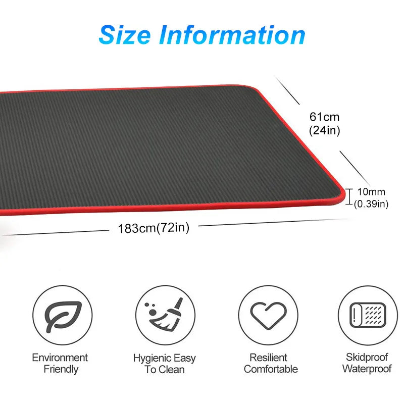 Duurzame extra dikke FlexiMat yogamat voor yoga, pilates, meditatie & stretchen met maximaal comfort.