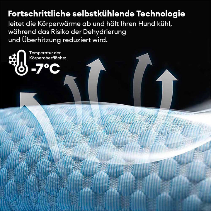 Extra groot koelend orthopedisch hondenbed van traagschuim, wasbaar voor maximaal comfort.