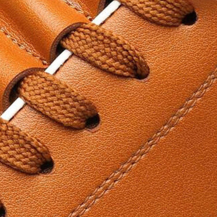 Heren platte wandelschoenen, elegant silhouet, bruin, comfortabel en veelzijdig voor dagelijks gebruik en wandelingen.