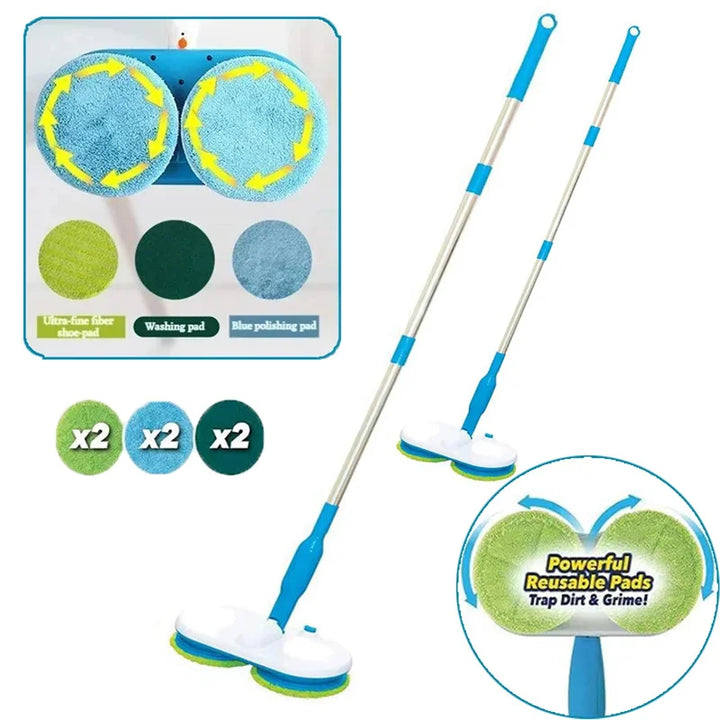 FlexMop draadloze elektrische dweil. Modern design voor moeiteloze vloerreiniging, oplaadbaar en efficiënt.