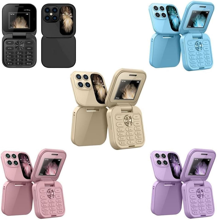 Opvouwbare FlipLite mobiele telefoon, compact, veelzijdig, met Dual-SIM en HD-camera, lichtgewicht ontwerp, ideaal voor reizen en dagelijks gebruik.