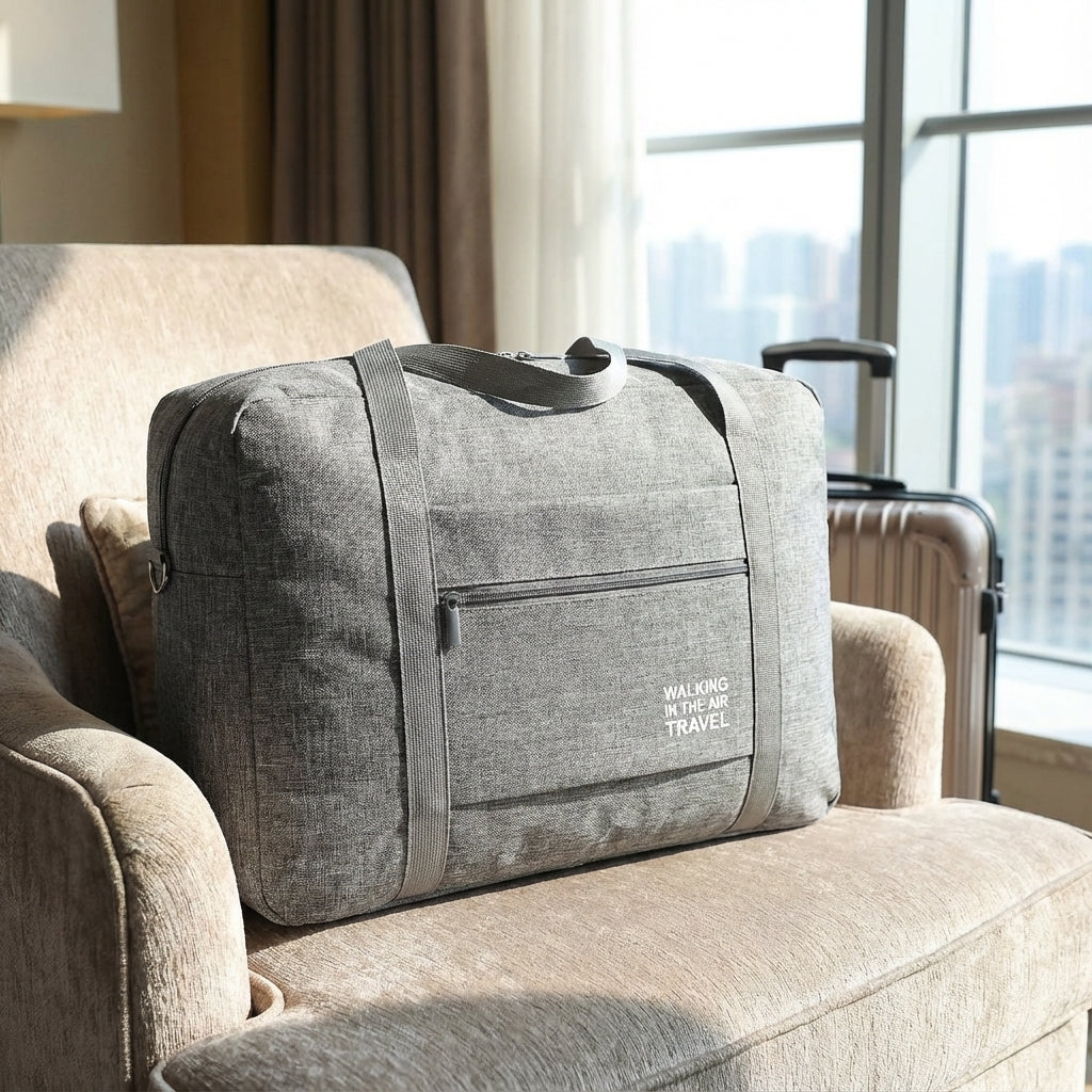 Foldara compacte opvouwbare reistas, lichtgewicht en ideaal voor handbagage. Handige duffel voor weekendtrips.