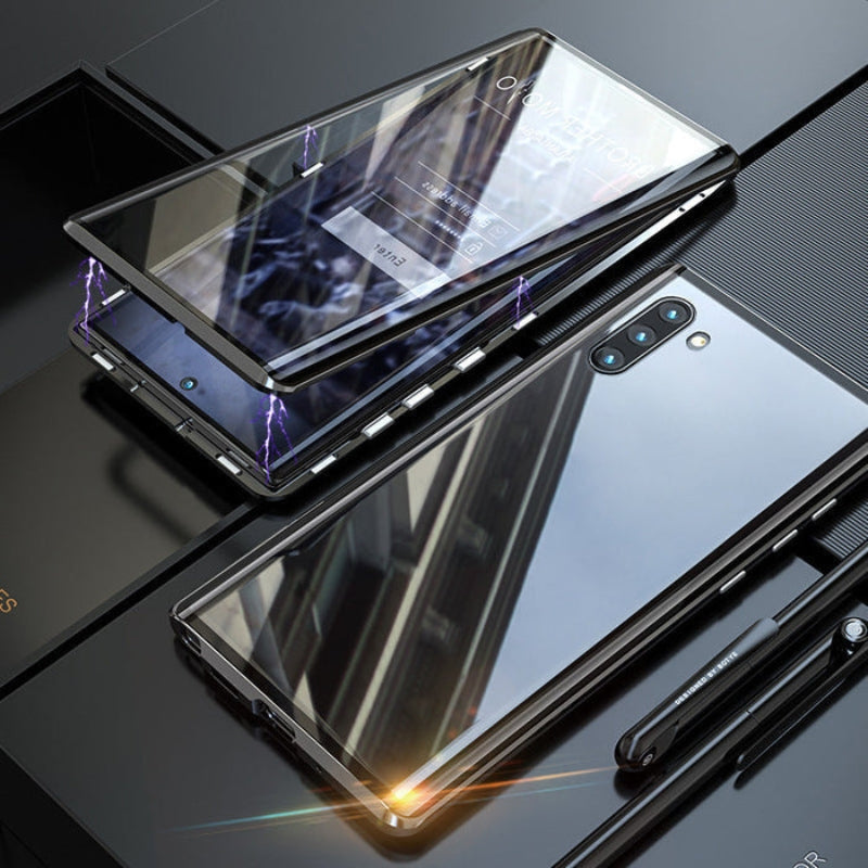 Optimale bescherming voor je Samsung Galaxy met deze Fortiq magnetische glazen telefoonhoes, schokbestendig en sterk.