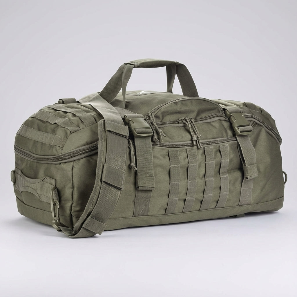 Robuuste Fortivoy tactische duffeltas, waterbestendig, perfect voor outdoor, kamperen en trekking avonturen.