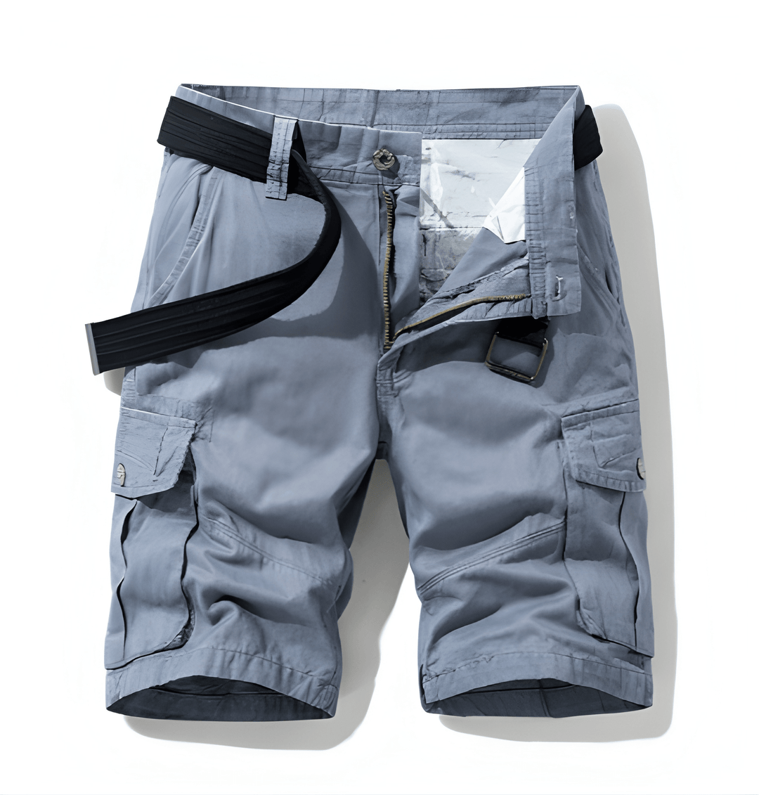 Comfortabele heren cargo shorts met praktische zakken, perfect voor zomerse avonturen en vrije tijd.