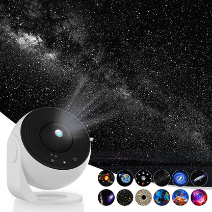 Galaxy Nachtlamp & Projector met sterrenhemelmotief, 13 LEDs, aanpasbare kleuren, compact, ideaal voor slaapkamersfeer