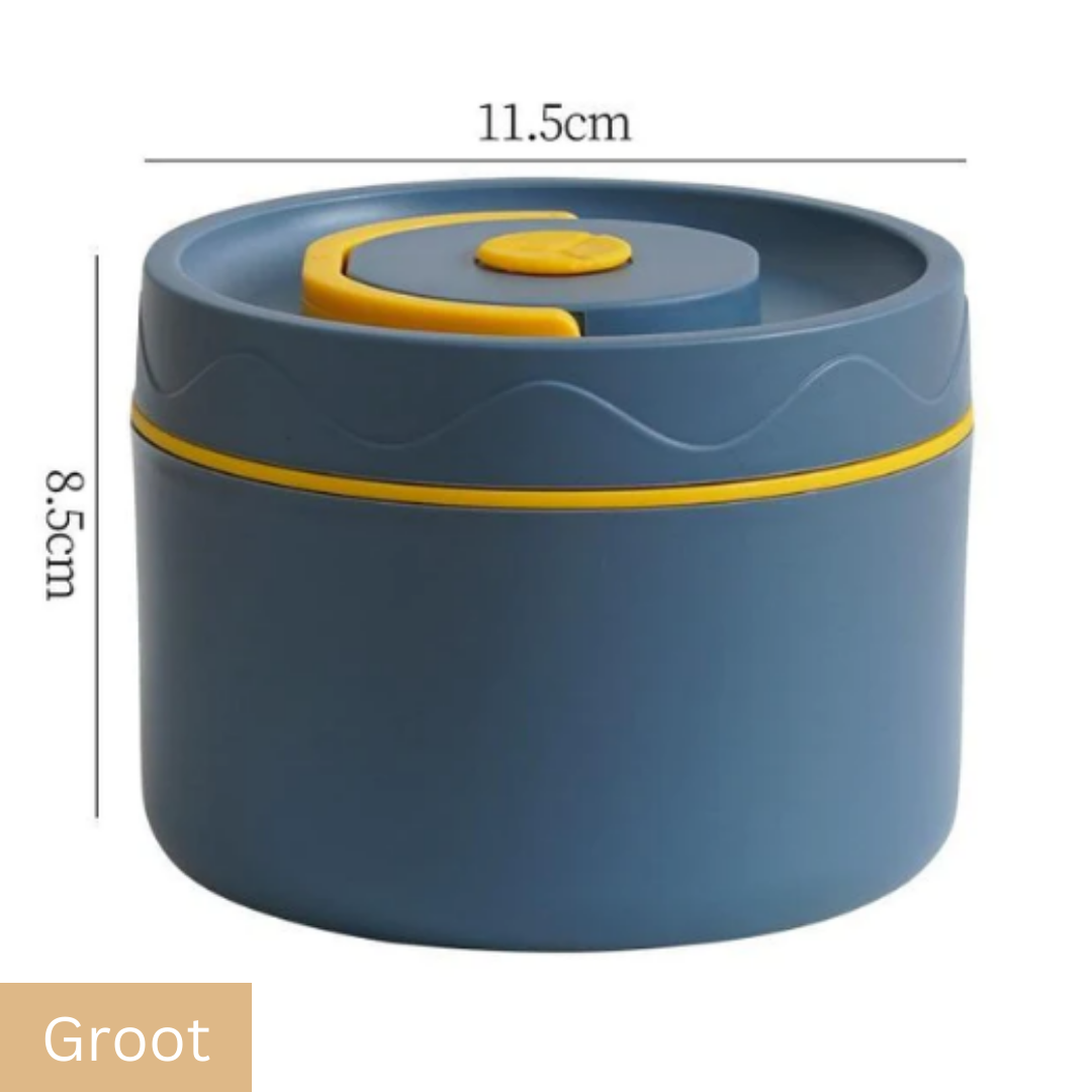 Robuuste RVS FreshSeal warmhoudbox, gebouwd voor dagelijks gebruik. Lekvrij, duurzaam en betrouwbaar.