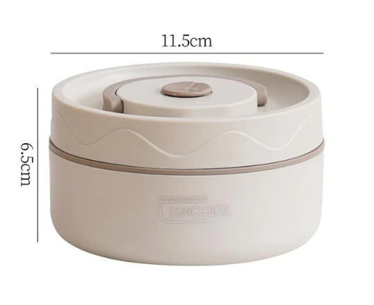 Compacte FreshSeal thermische container. Makkelijk op te bergen en te vervoeren, perfect voor elke lunchtas.