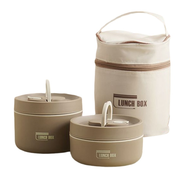 Isobox geïsoleerde lunchbox voor dagelijkse maaltijden, met praktische draagtas, vers en warm.