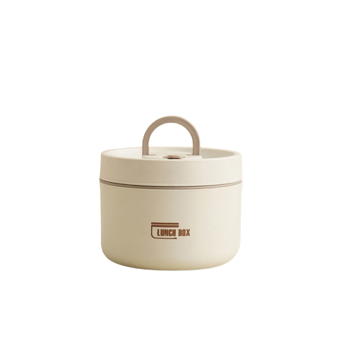 Geïsoleerde Isobox lunchbox met rvs interieur en duurzame draagtas, voor warme en koude maaltijden.