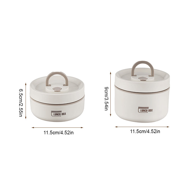 Open Isobox geïsoleerde lunchbox met zicht op rvs compartimenten, klaar voor voedselbewaring.