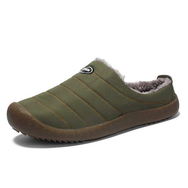Gevoerde, antislip heren pantoffels Adam voor comfortabele avonden, vooraanzicht.
