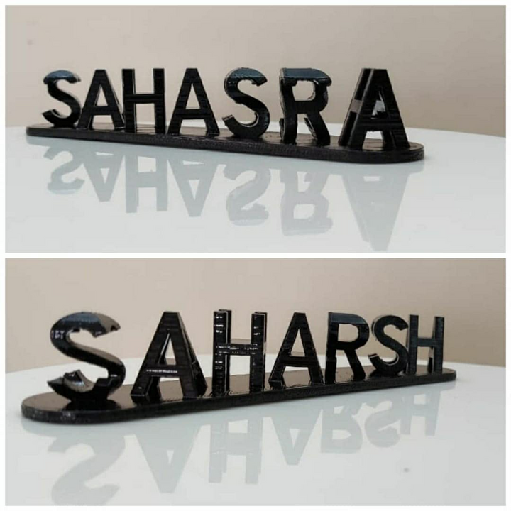 Naamplaatje custom voor partners of beste vrienden, 3D geprint. Een unieke blijk van vriendschap of liefde.