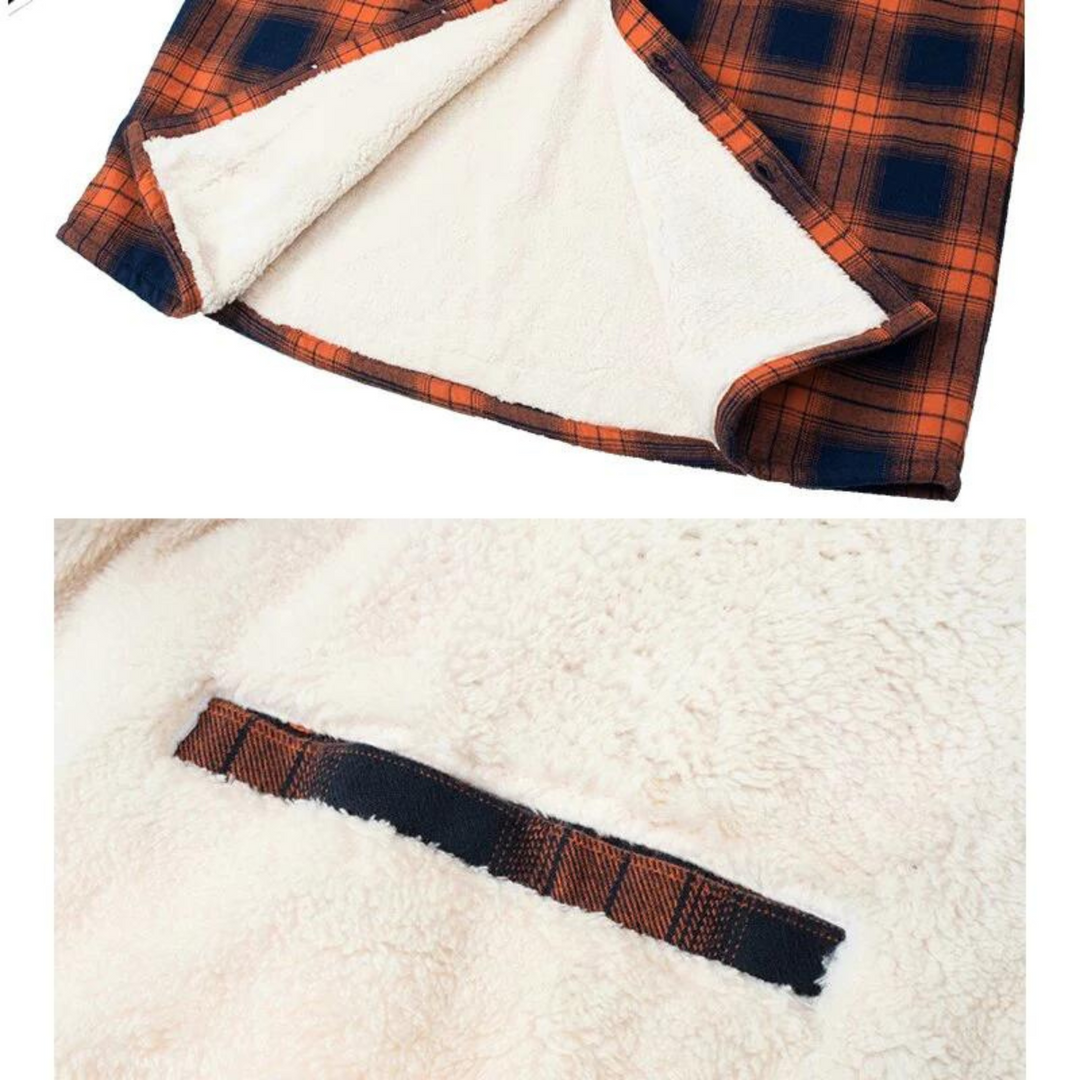 Arvid fleecegevoerde geruite herenjas, comfortabel en warm. Essentieel voor de winter.
