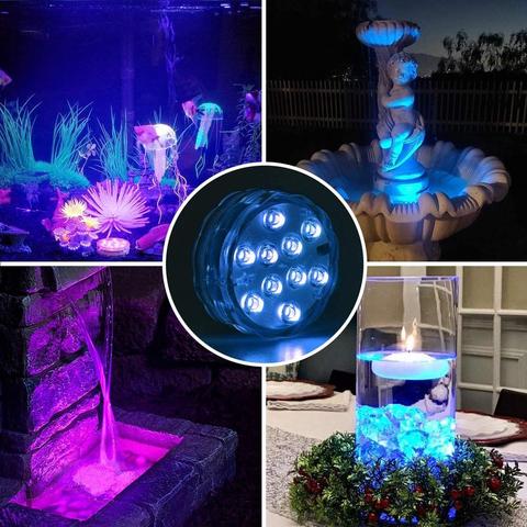 GlowRipple LED onderwaterlamp met afstandsbediening, perfect voor sfeervolle zwembadverlichting.