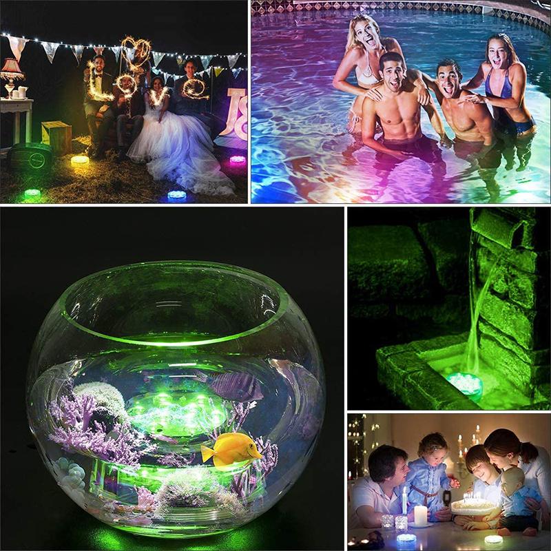 Sfeervolle GlowRipple LED lamp met afstandsbediening, regel kleuren en effecten voor je vijver.