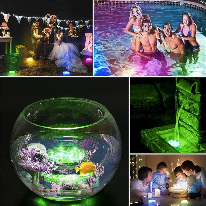 Sfeervolle GlowRipple LED lamp met afstandsbediening, regel kleuren en effecten voor je vijver.