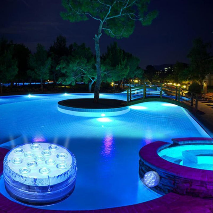 GlowRipple LED buitenverlichting, waterdicht en met afstandsbediening, voor sfeervolle tuin accenten.