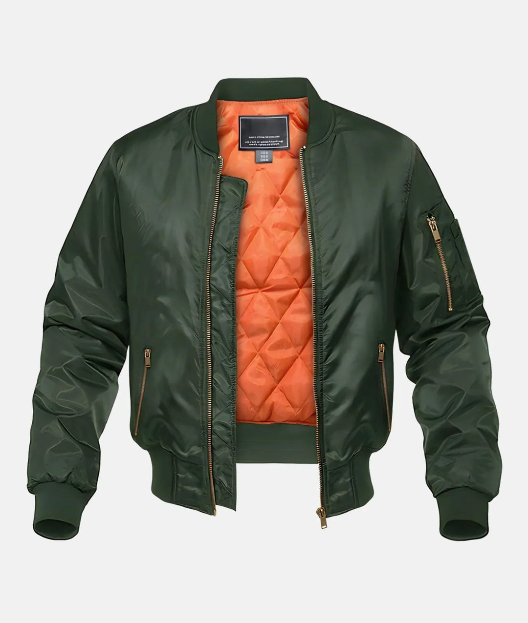 Stijlvol heren piloten bomberjack in grijszwart, perfect voor koel weer, waterafstotend en warm, verkrijgbaar in XS-4XL.