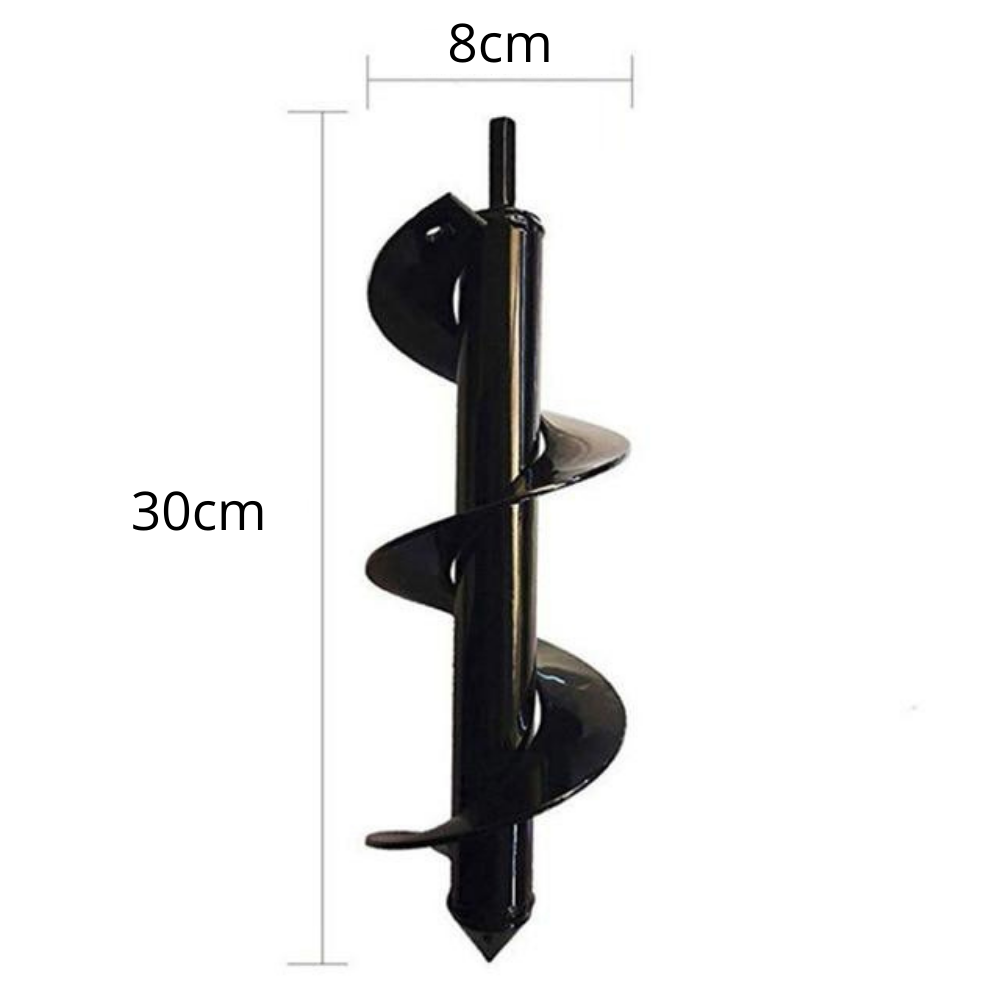 Effectieve grondboor als accutol accessoire voor tuinonderhoud; snel planten en boren van perfecte plantgaten.