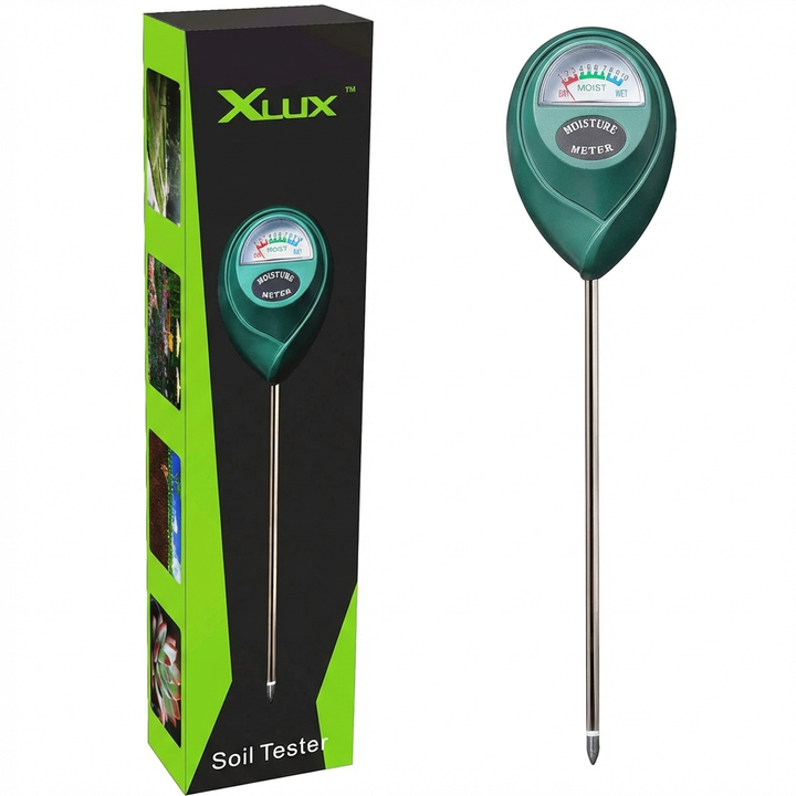 Grondvochtigheidssensor AM1 voor tuin en potplanten. Meet nauwkeurig vochtgehalte voor optimale plantenverzorging.
