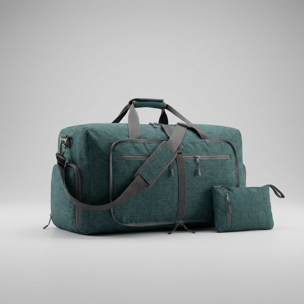 CarrySwiftly opvouwbare duffelbag, veelzijdig en groot, geschikt als sporttas of reistas.