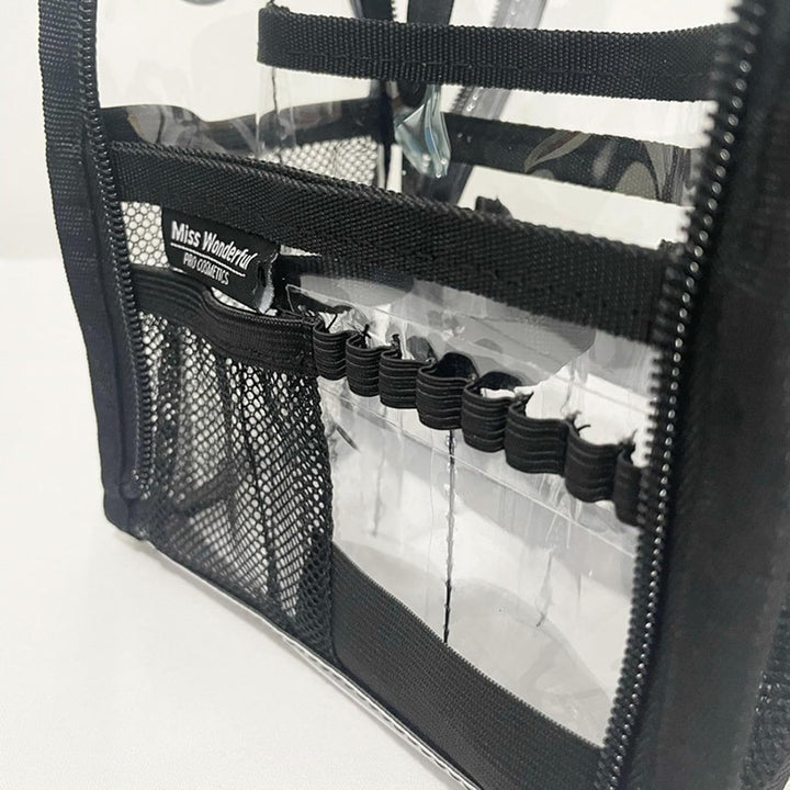 Veelzijdige grote transparante PVC make-up tas, geschikt voor toiletartikelen, cosmetica en beauty accessoires.