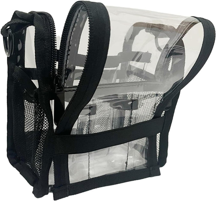Grote transparante PVC reismake-up tas past perfect in koffer; houd je cosmetica georganiseerd op vakantie.
